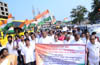 Congress protest over delay in construction of flyover work at Pumpwell